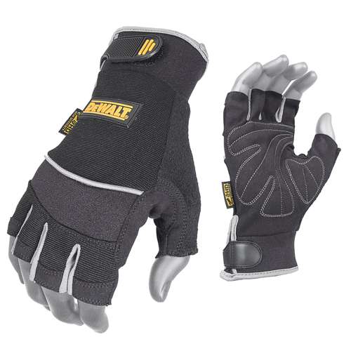 Radians DPG230 DPG230 Synthetic Leather Technician's Fingerless Glove - Work Gloves