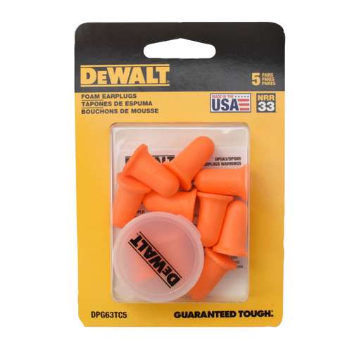 DPG63TC5_STY DPG63 Bell Shape Disposable Foam Earplugs