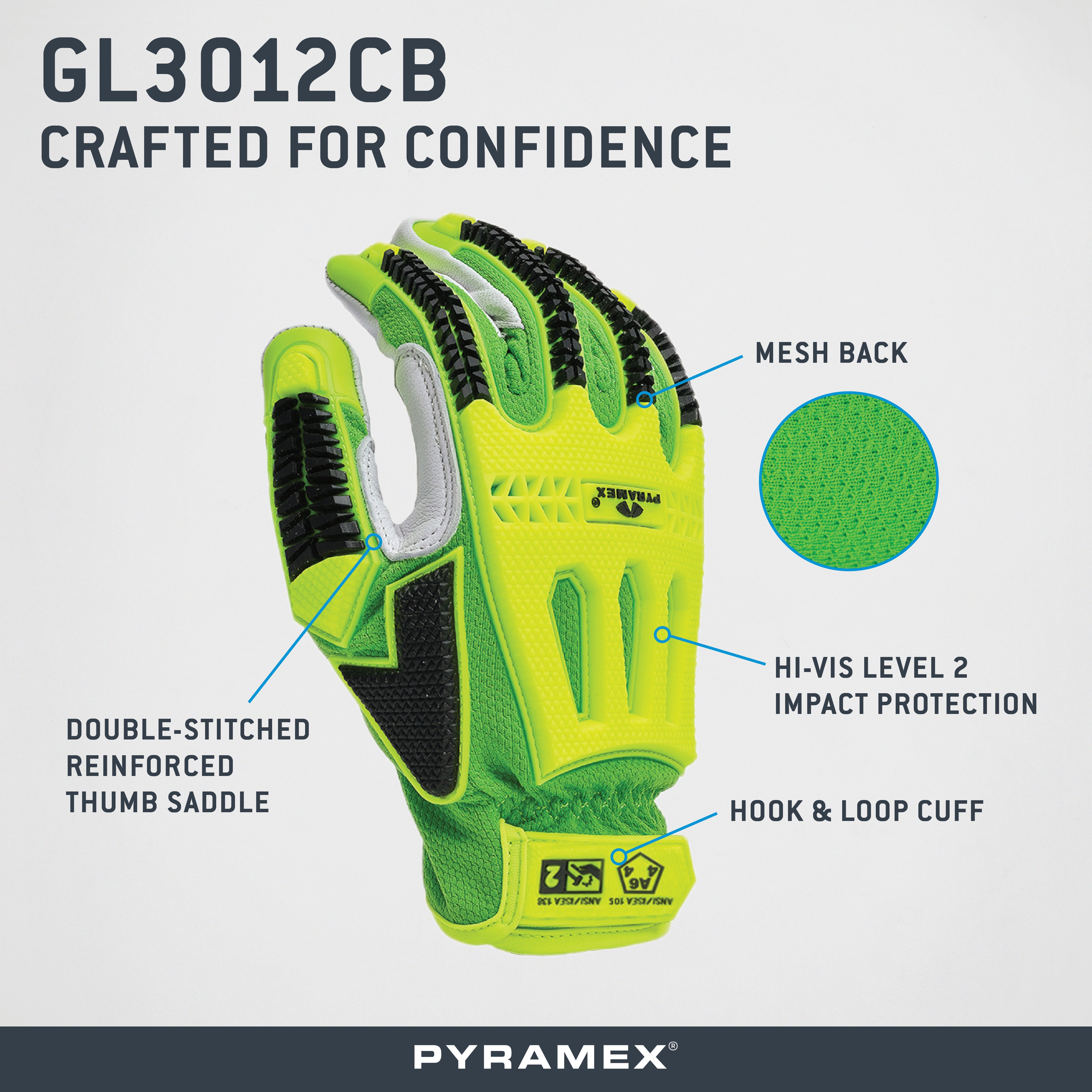 GL3012CB – Premium Goatskin Driver Para-Aramid A6 Cut Level 2 Impact