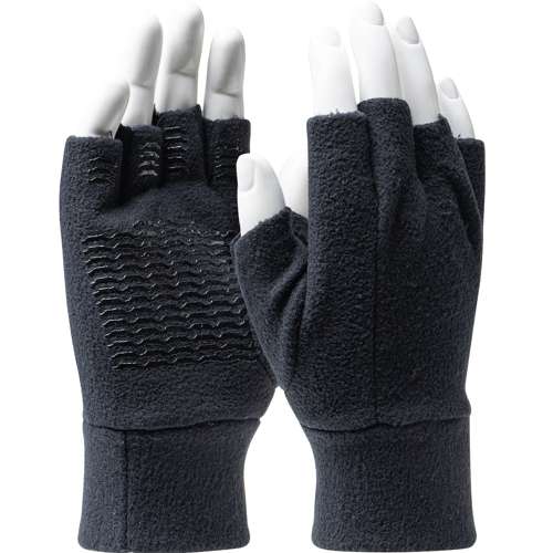 FL-FIN Gripper Dot Fin Fleece Fingerless Glove with Gripper Dotted Palm