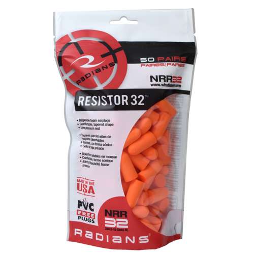Radians FP70-BG50 Resistor® 32 Foam Earplugs Bag - Hearing Protection