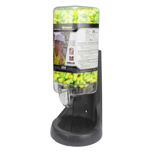 Radians FPD-500L34_STY Refillable Dispenser with Deterrent® FP34 Plugs - Hearing Protection