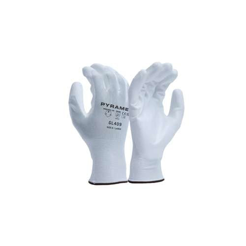 GL409XS 18g Non-Cut PU Glove White - Size XS