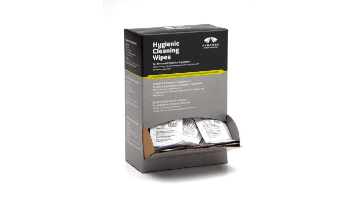 Pyramex HCW100A Lens Cleaner - Box with 100 Hygenic Wipes (contains alcohol) - Safety Equipment