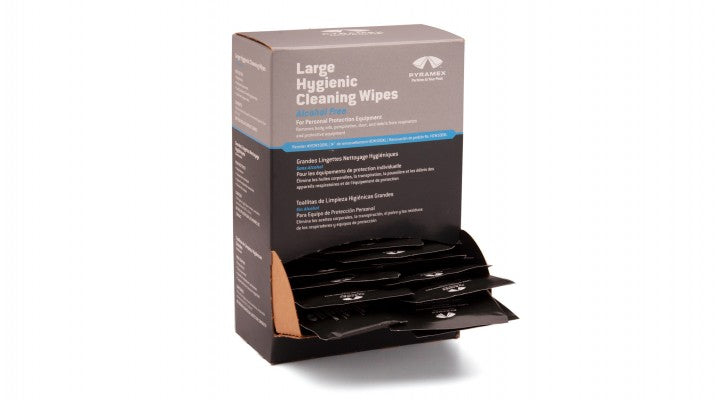 Pyramex HCW100 Lens Cleaner - Box with 100 Alcohol Free Hygenic Wipes - Safety Equipment