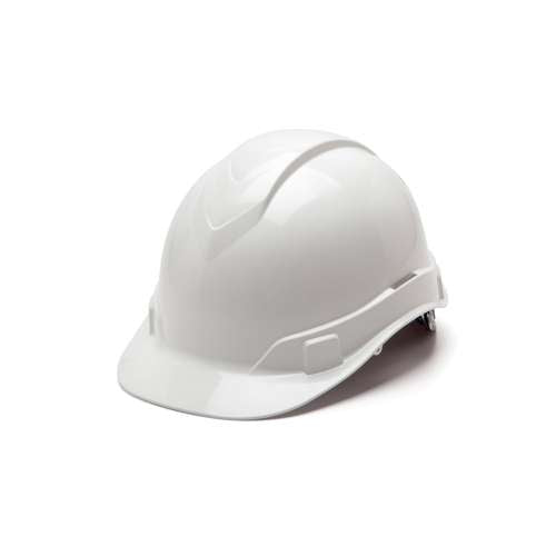 HP44110 Ridgeline Hard Hat - White-Ridgeline Cap Style 4 Pt Ratchet Suspension