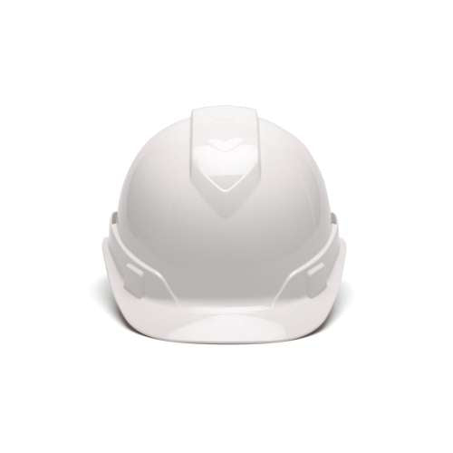 HP44110 Ridgeline Hard Hat - White-Ridgeline Cap Style 4 Pt Ratchet Suspension