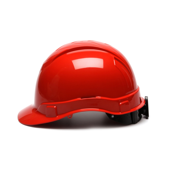 Pyramex HP44110 Ridgeline Hard Hat - White-Ridgeline Cap Style 4 Pt Ratchet Suspension