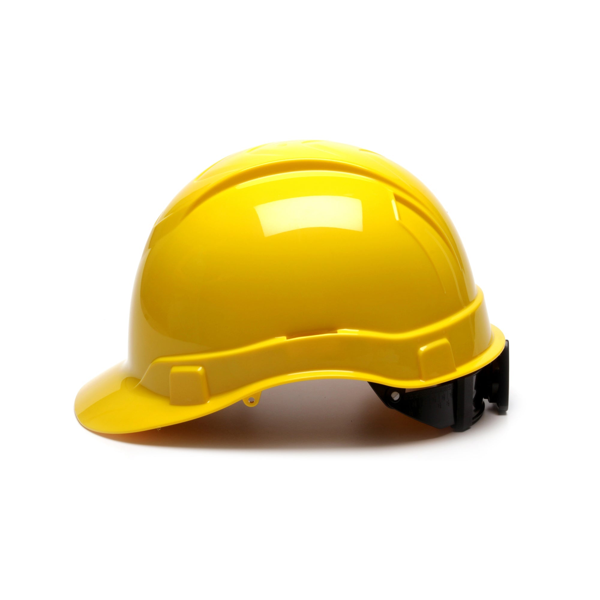 Pyramex HP44110 Ridgeline Hard Hat - White-Ridgeline Cap Style 4 Pt Ratchet Suspension