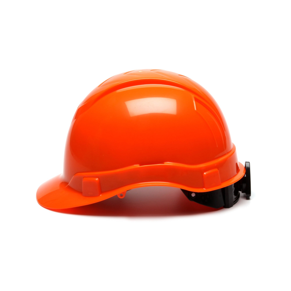 Pyramex HP44110 Ridgeline Hard Hat - White-Ridgeline Cap Style 4 Pt Ratchet Suspension