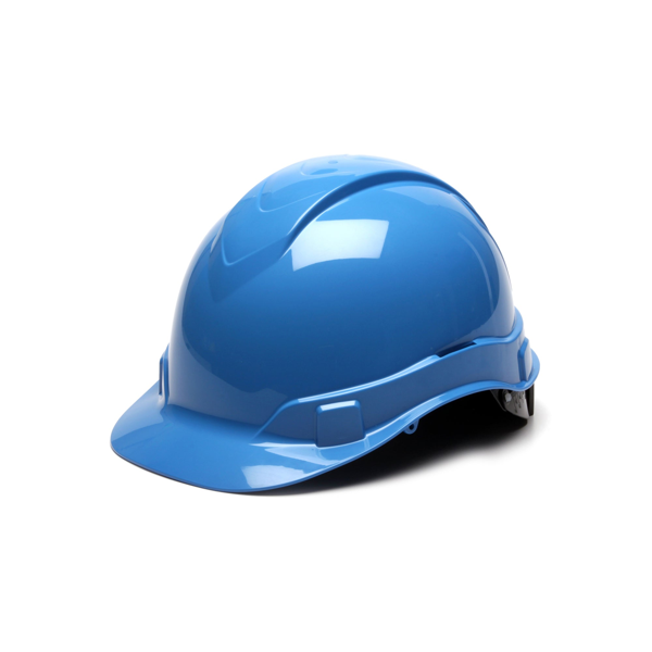 Pyramex HP44110 Ridgeline Hard Hat - White-Ridgeline Cap Style 4 Pt Ratchet Suspension