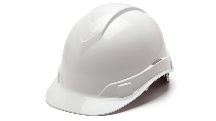 HP44110 Ridgeline Hard Hat - White-Ridgeline Cap Style 4 Pt Ratchet Suspension