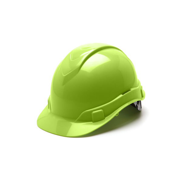 Pyramex HP44110 Ridgeline Hard Hat - White-Ridgeline Cap Style 4 Pt Ratchet Suspension