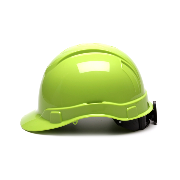 Pyramex HP44110 Ridgeline Hard Hat - White-Ridgeline Cap Style 4 Pt Ratchet Suspension