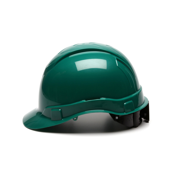 Pyramex HP44110 Ridgeline Hard Hat - White-Ridgeline Cap Style 4 Pt Ratchet Suspension