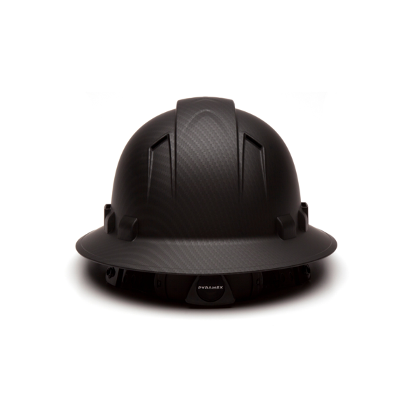 Pyramex HP54117V Matte Black Graphite Pattern Ridgeline Vented Full Brim 4 Pt Ratchet Suspension - Safety Equipment