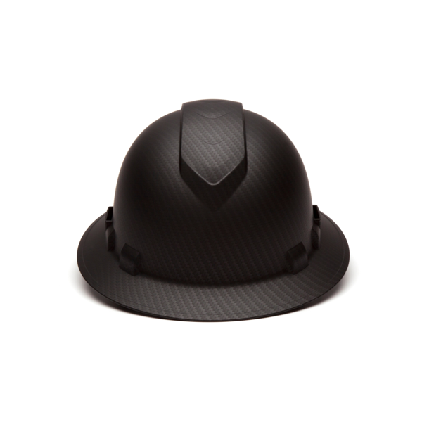Pyramex HP54117V Matte Black Graphite Pattern Ridgeline Vented Full Brim 4 Pt Ratchet Suspension - Safety Equipment