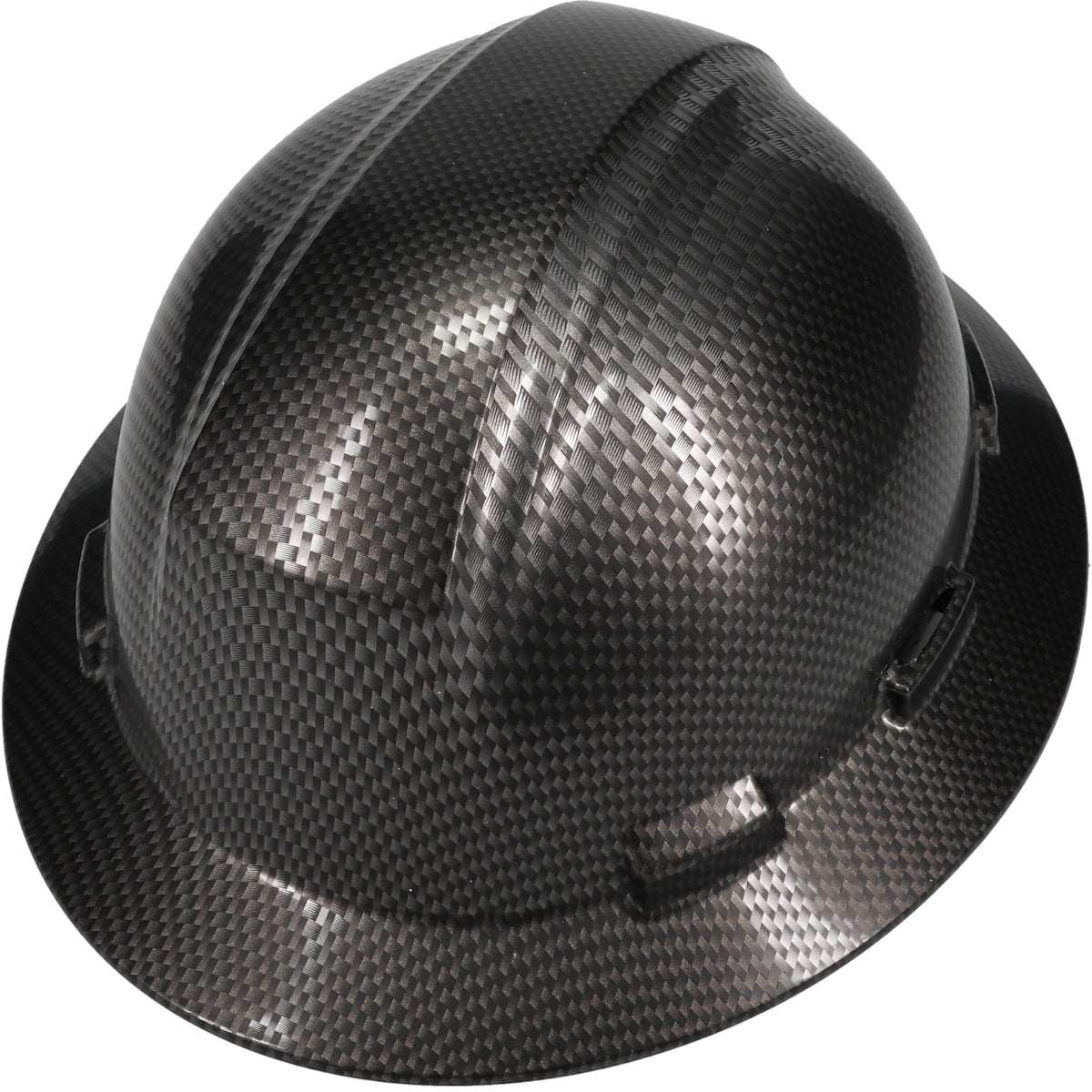 280-HP641RW Full Brim Hard Hat, Carbon Fibre Look Wrap, HDPE Shell, 4-Point Nylon Suspension and "Sure-Lock" Ratchet  Adjustment - Type 1 Class E