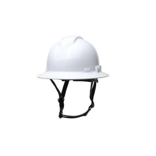 HPT256110 Ridgeline T2 Full Brim Hard Hat - White - 6pt Ratchet Suspension