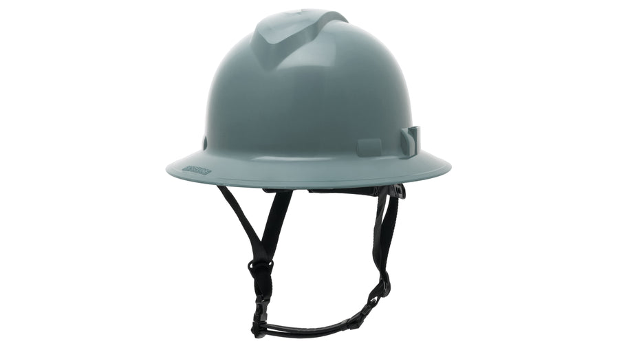 HPT256113 Ridgeline T2 Full Brim Hard Hat - Slate Gray - 6pt Ratchet Suspension