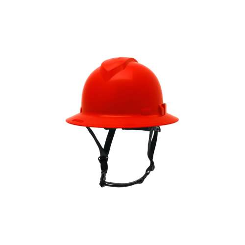 HPT256120 Ridgeline T2 Full Brim Hard Hat - Red - 6pt Ratchet Suspension