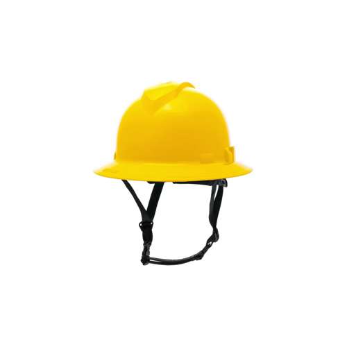 HPT256130 Ridgeline T2 Full Brim Hard Hat - Yellow - 6pt Ratchet Suspension