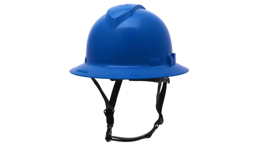 HPT256160 Ridgeline T2 Full Brim Hard Hat - Blue - 6pt Ratchet Suspension
