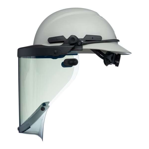 Hardknock ARC Shield Bracket w/ 12-Cal Visor for Resolve Helmet, Clear