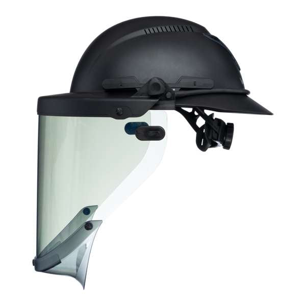 Hardknock ARC Shield Bracket w/ 12-Cal Visor for Resolve Helmet, Clear