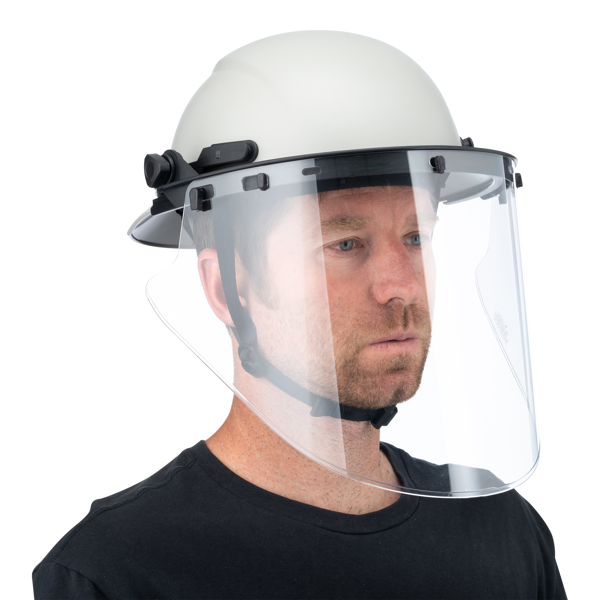 865-5 Hardknock Full Face Shield, Anti-Fogging, Clear