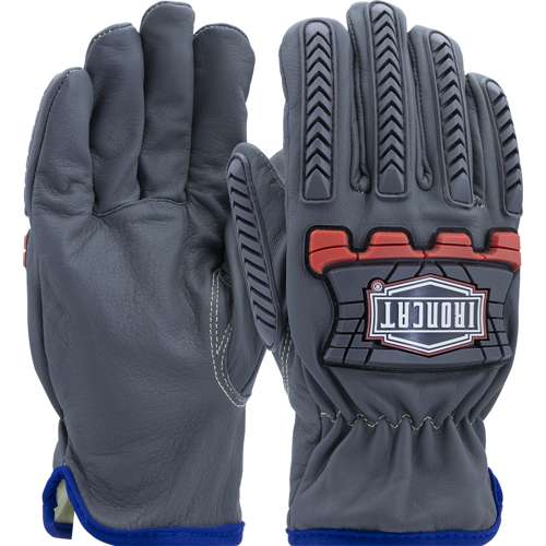 IC993KOAB AR Top Grain Goatskin Leather Drivers Glove with Oil Armor™ Finish and Para-Aramid Lining - High Heat Impact TPR