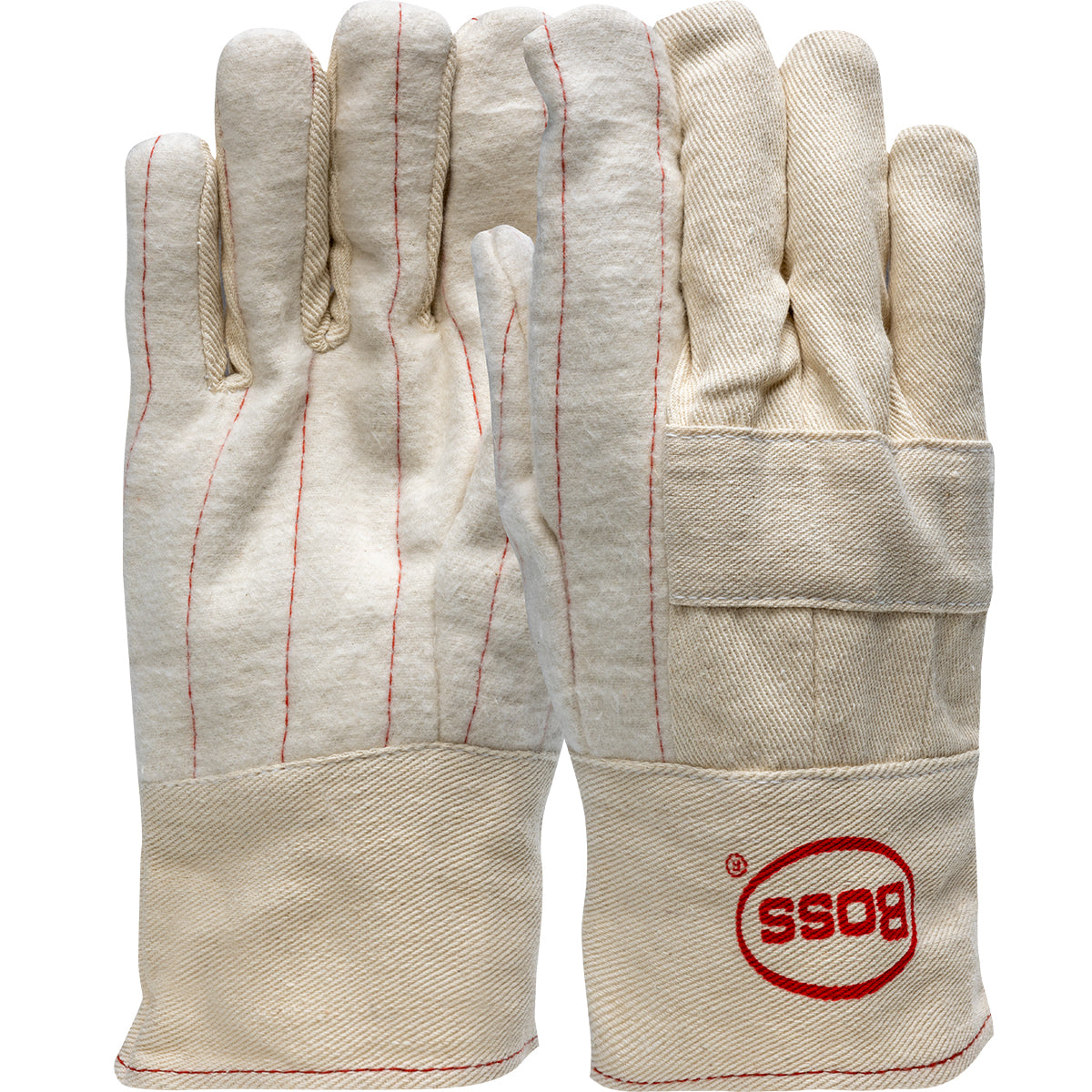 1JC3017 3-Ply Hot Mill Nap-Out Lined W Band Top Cuff Knuckle Strap