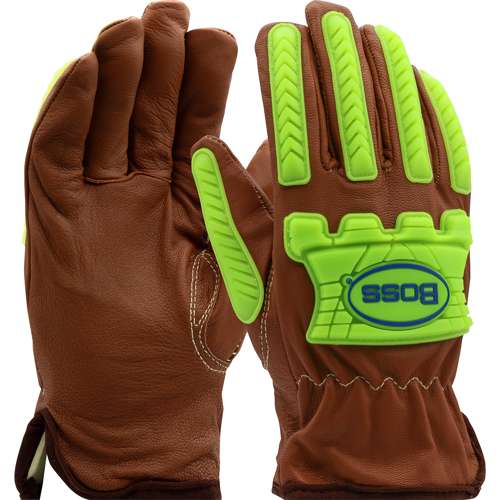 KS993KOAB AR Top Grain Goatskin Leather Drivers Glove with Oil Armor™ Finish and Para-Aramid Lining - TPR Impact Protection