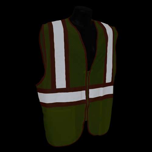 LHV-5ANSI-CT LHV-5ANSI-CT Type R Class 2 3.5oz Poly Mesh Safety Vest