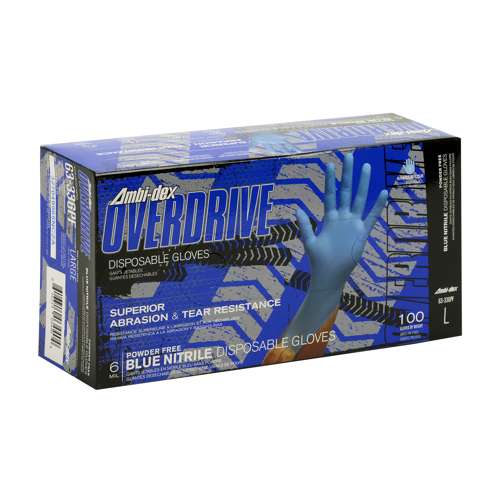 63-336PF Disposable Nitrile Glove, Powder Free with Textured Grip - 6 mil