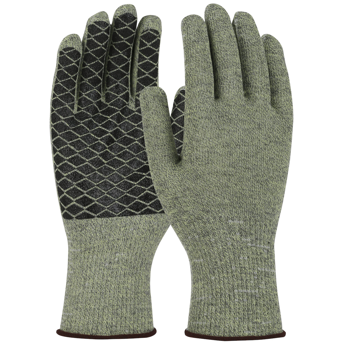 M530-PCX1 Seamless Knit ATA® / Elastane Blended Glove with PVC Patterned Grip on Palm