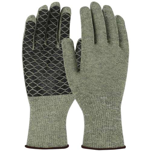 M530-PCX1 Seamless Knit ATA® / Elastane Blended Glove with PVC Patterned Grip on Palm