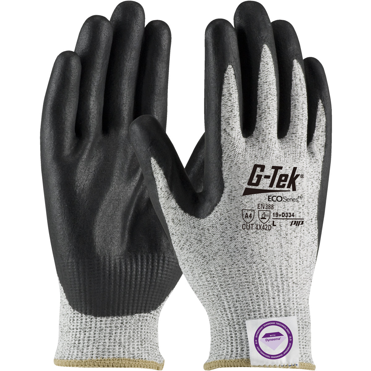 19-D334 Seamless Knit Dyneema® Phoenix Blended Glove with Nitrile Coated Foam Grip on Palm & Fingers
