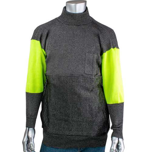 P190BP-PP1-TL ATA Tech Level 5 Pullover, Mesh Back,Hi-viz Yell Biceps,Vent, Belly