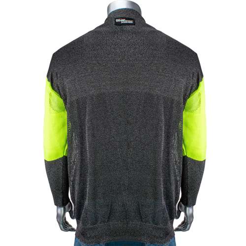 P190BP-PP1-TL ATA Tech Level 5 Pullover, Mesh Back,Hi-viz Yell Biceps,Vent, Belly