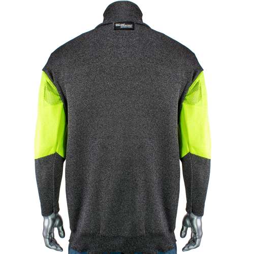 P191SP-PP1-TL ATA Tech Preventwear Black Pullover A5 Hi Viz Yell Knit A8 Bicep,Vents
