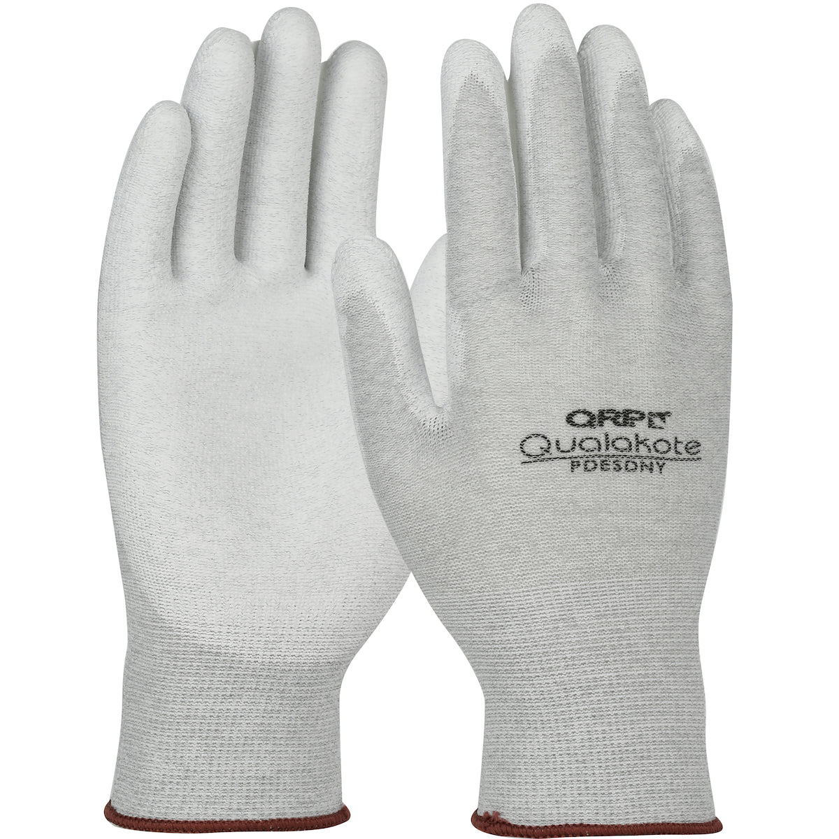 PDESDNY Seamless Knit Nylon/Carbon Fiber 15 Gauge with Polyurethane Coated Grip