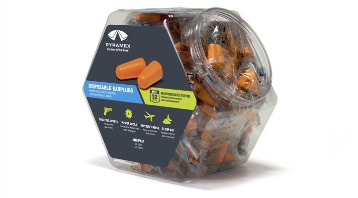 PYDP BN Disposable Earplugs in Bin