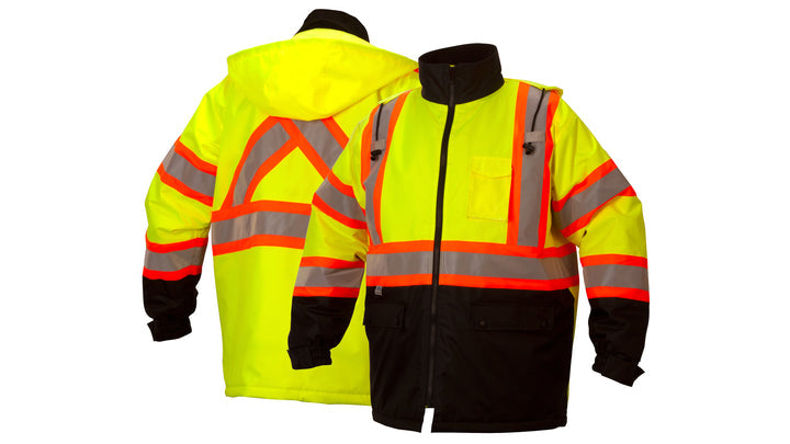 RCP3210 Canadian parka in lime - extra large