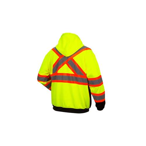 RCSZH3310 Canadian premium zipper sweatshirt in lime - Medium