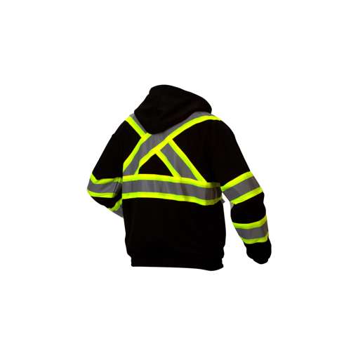 RCSZH3311 Canadian premium zipper sweatshirt in black - extra large