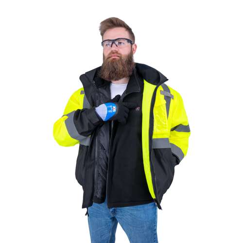 RHG-SJ13 RHG-SJ13 3-in-1 Bomber Jacket with Inner Heated Vest Kit with Battery