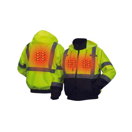 RJ3110H Bomber jacket - heated - lime - L