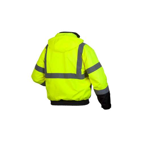 RJ3110 Winter Wear - Hi-Vis Lime Bomber Jacket - Size Extra Large