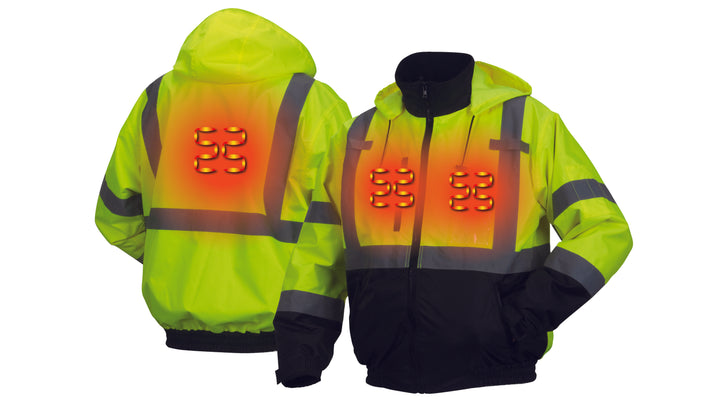 RJ3110H Bomber jacket - heated - lime - L